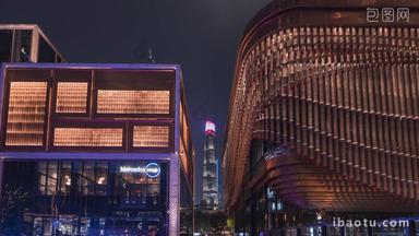 上海BFC上海中心大厦城市建筑延时固定延时摄影